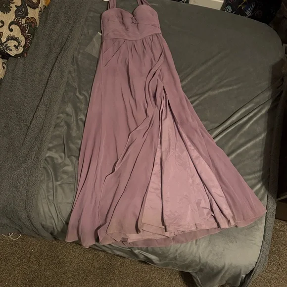Azazie Strapless Lavender Dress - Picture 11 of 11